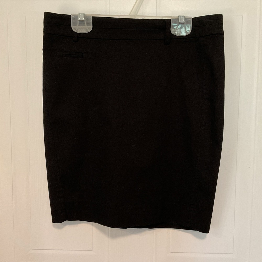 Mexx Pencil Skirt Women 4 Black Excellent Cotton Blend Mini Professional Office